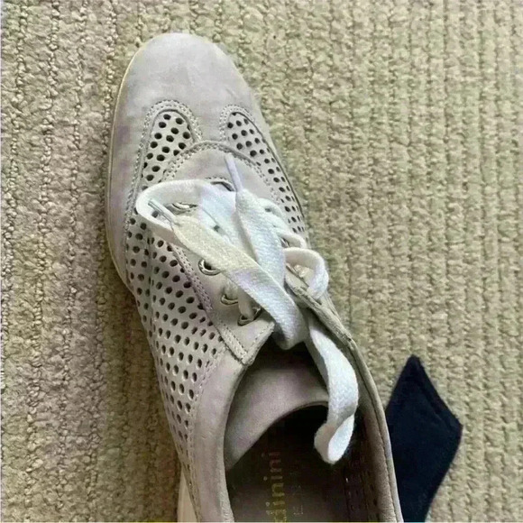 Baldinini Leather Sneaker Platform Shoe, nude lace up ankle boot, size 38 EUR - Picture 13 of 13